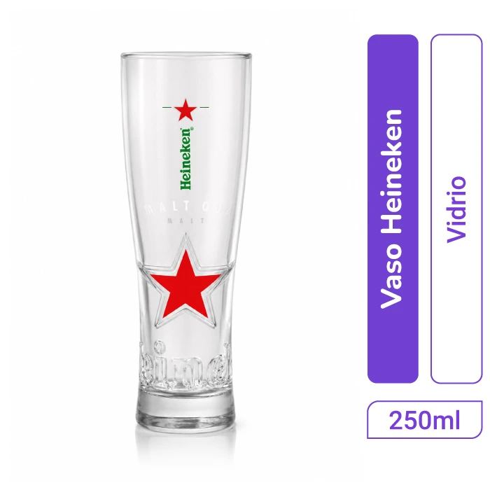 Vaso Heineken Vidrio 250 ml