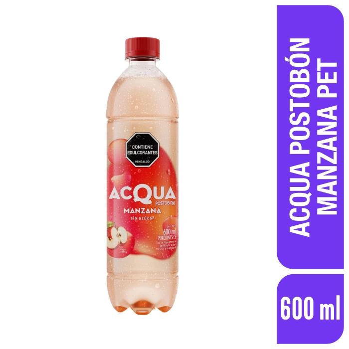 Acqua Postobón Manzana Pet 600 ml x 1 und