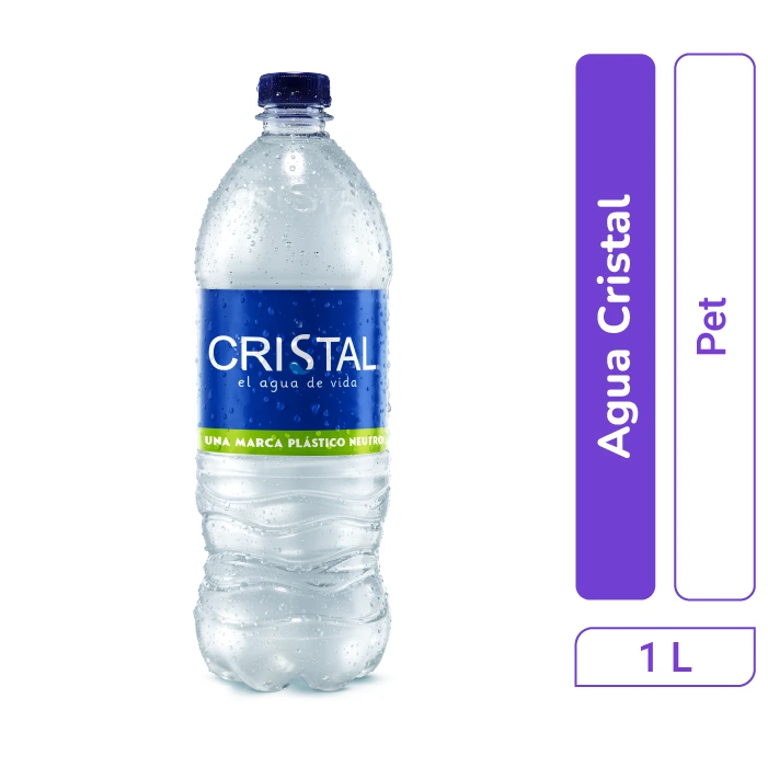 Agua Cristal pet 1L x 1 und