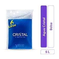 Agua Cristal bolsa 6 ltx 1 und