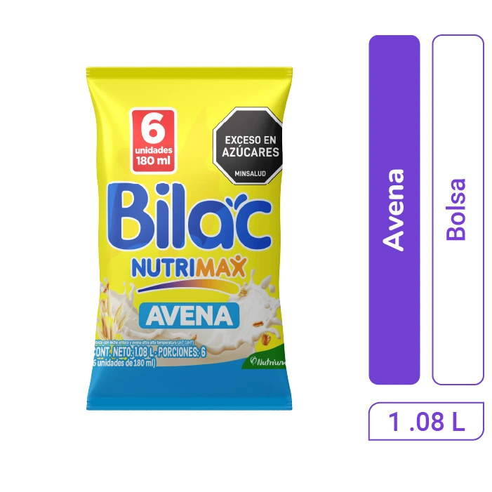 Avena Bilac 180 ml Bolsa x 6 und