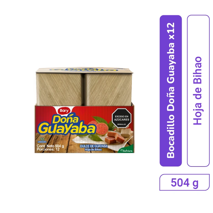 Doña Guayaba Dulce Guayaba Bijao x 12 und