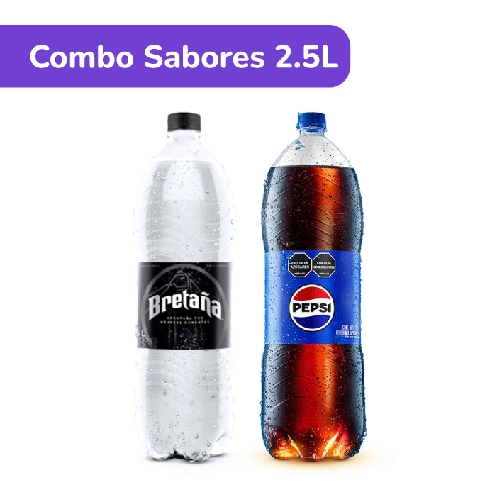 Combo Sabores Breta&ntilde;a + Pepsi 2.5 L