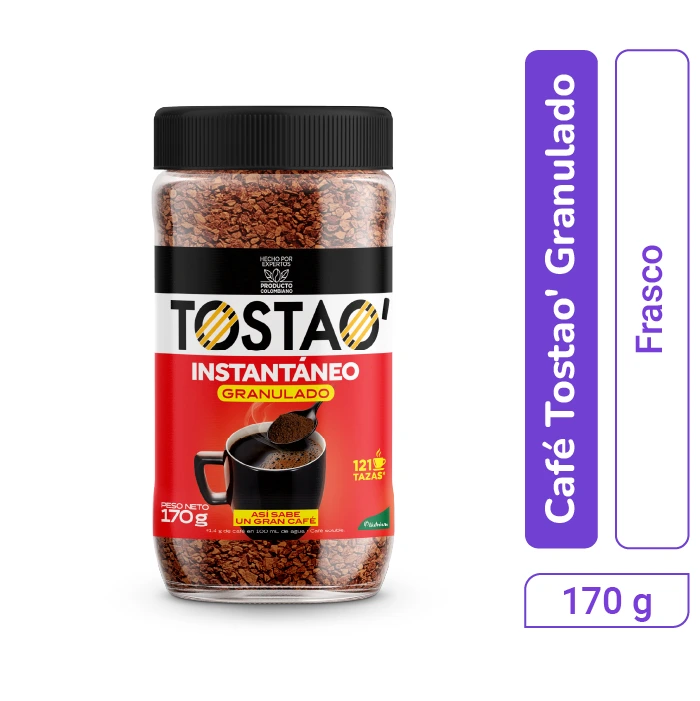 Café Tostao Soluble Granulado 170 gr x 1 und