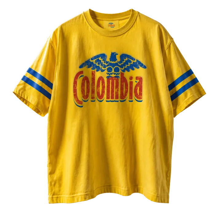 Camiseta Colombia Amarilla Talla L (Oversize)