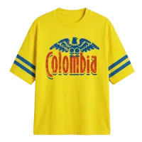 Camiseta Colombia Amarilla Talla L (Oversize)