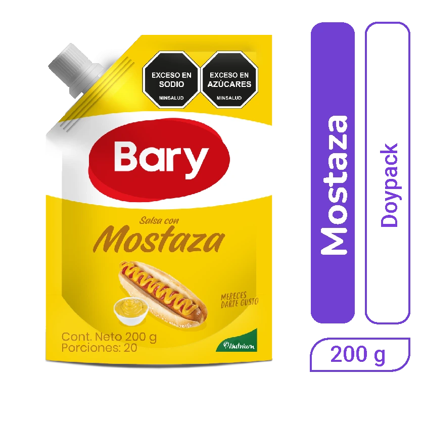 Salsa con Mostaza Bary Doypack 200 gr x 1 und
