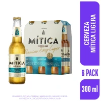 Cerveza Mítica Ligera Botella 300 ml x 6 und