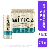 Cerveza Mítica Ligera Lata 310 ml x 6 und