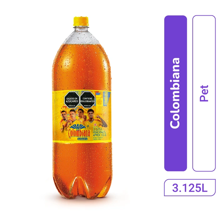 Gaseosa Colombiana pet 3.125 lt x 1 und
