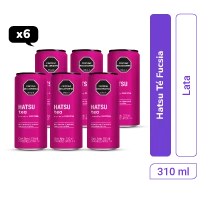 Té Hatsu Lata 310 ml Fucsia Pantone x 6 und