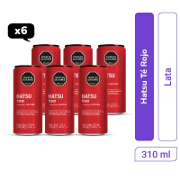Té Hatsu Lata 310 ml Rojo Pantone x 6 und