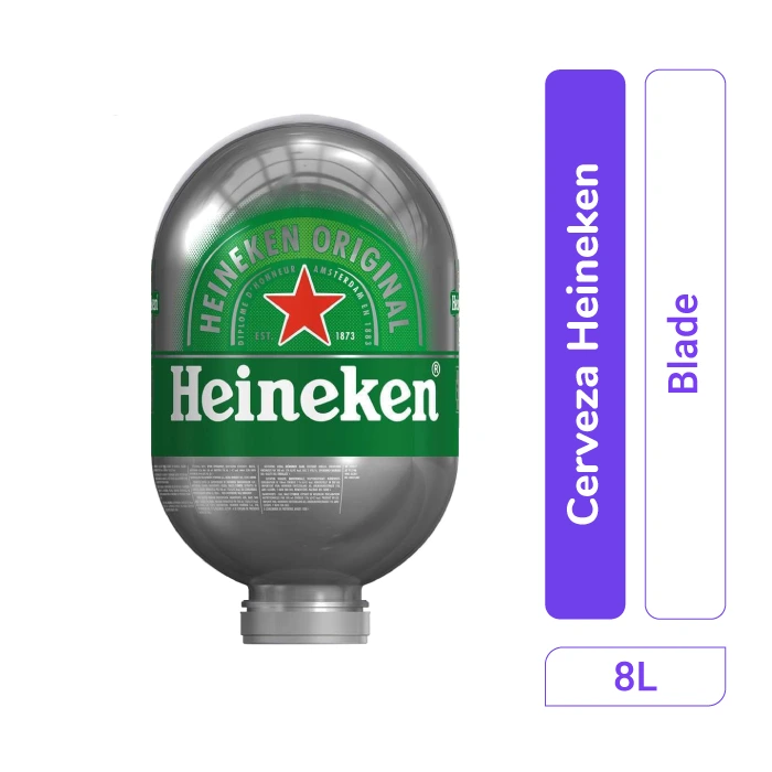 Cerveza Heineken Blade 8 L x 1 und