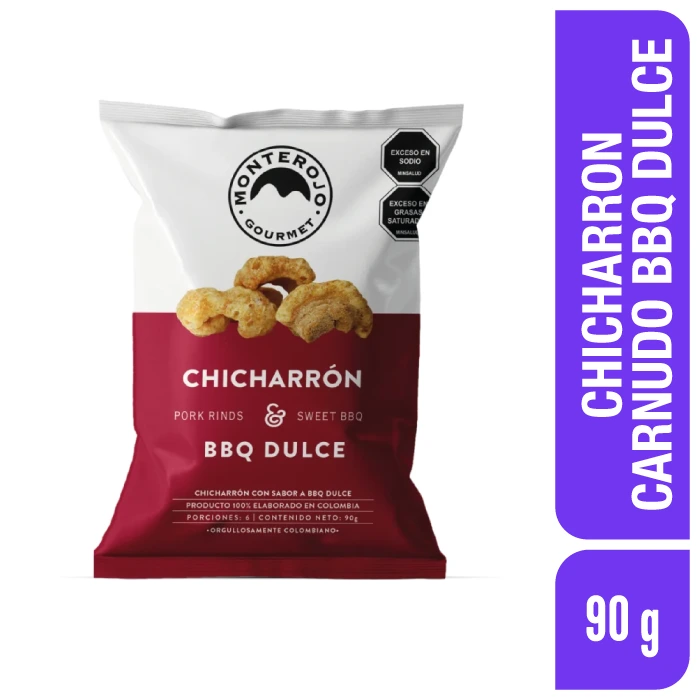Chicharr&oacute;n Carnudo MonteRojo Bbq Dulce 90 g x 1 und