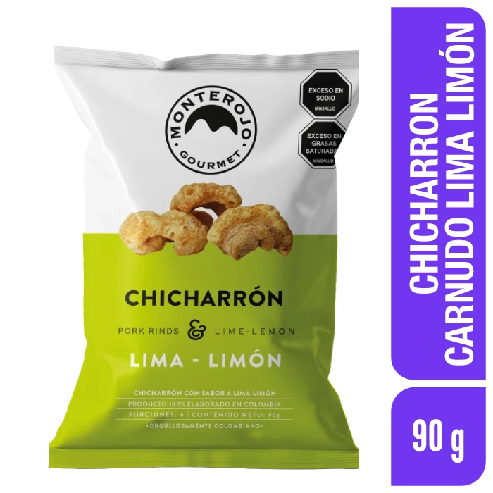 Chicharr&oacute;n Carnudo MonteRojo Lima Lim&oacute;n 90 g x 1 und