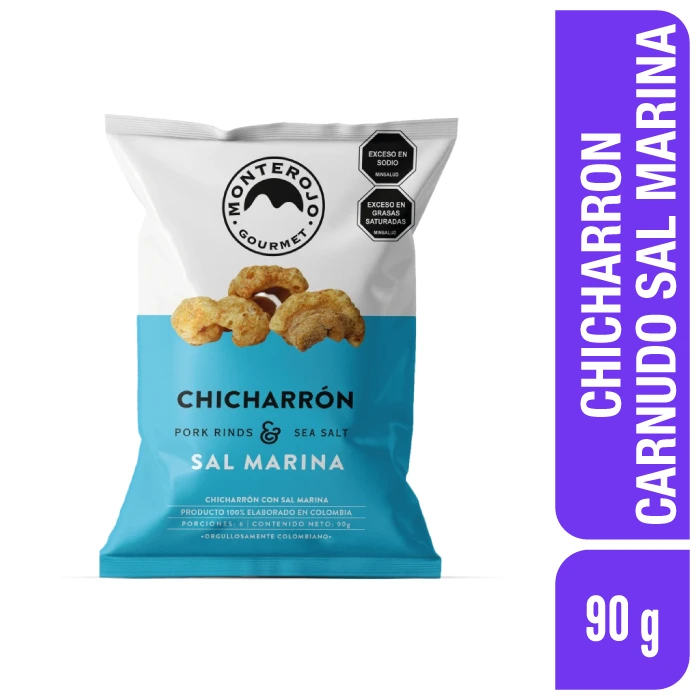 Chicharrón Carnudo MonteRojo Sal Marina 90 g x 1 und