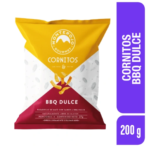 Cornitos MonteRojo Bbq Dulce 200 g x 1 und