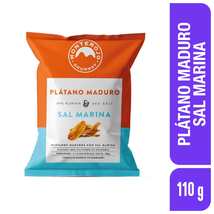 Pl&aacute;tanos Maduros MonteRojo  110 g x 1 und