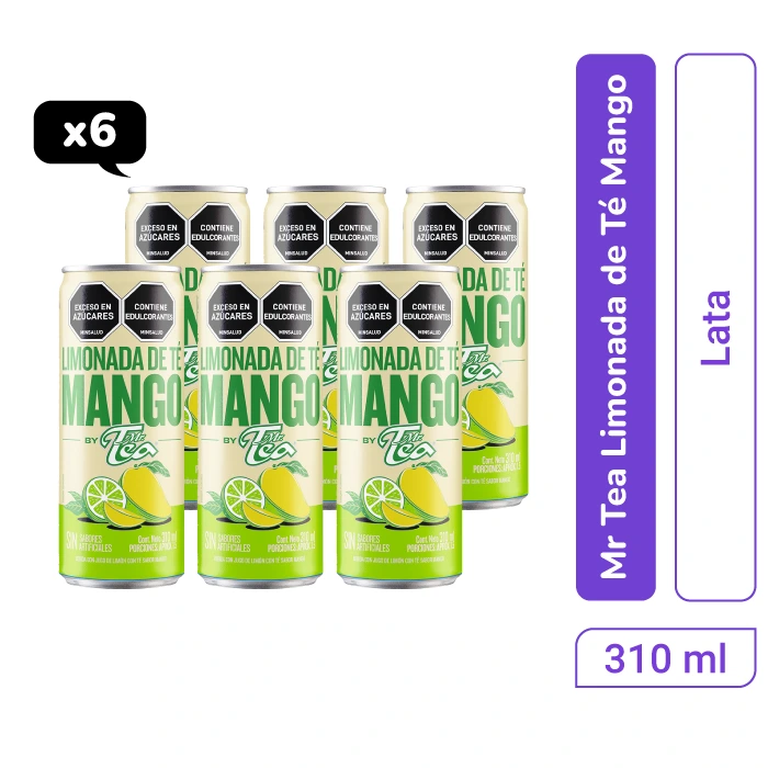 Limonada de T&eacute; Mr. Tea Mango 310 ml x 6 und
