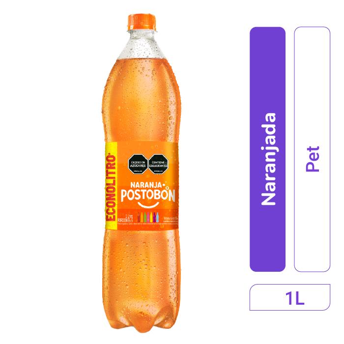 Gaseosa Naranja Postobón Pet 1lt x 1 und