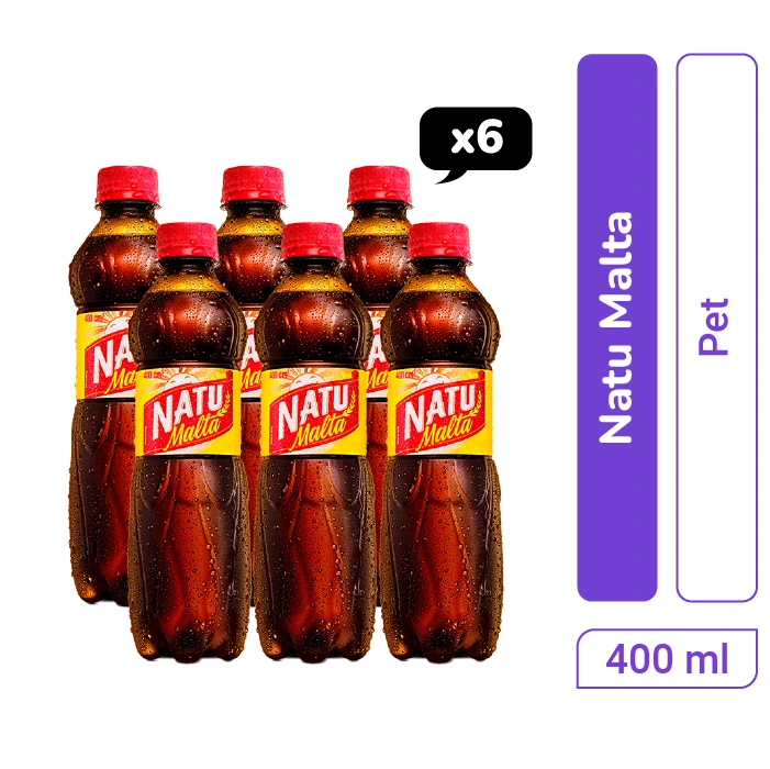 Natu Malta Pet 400 ml x 6 und