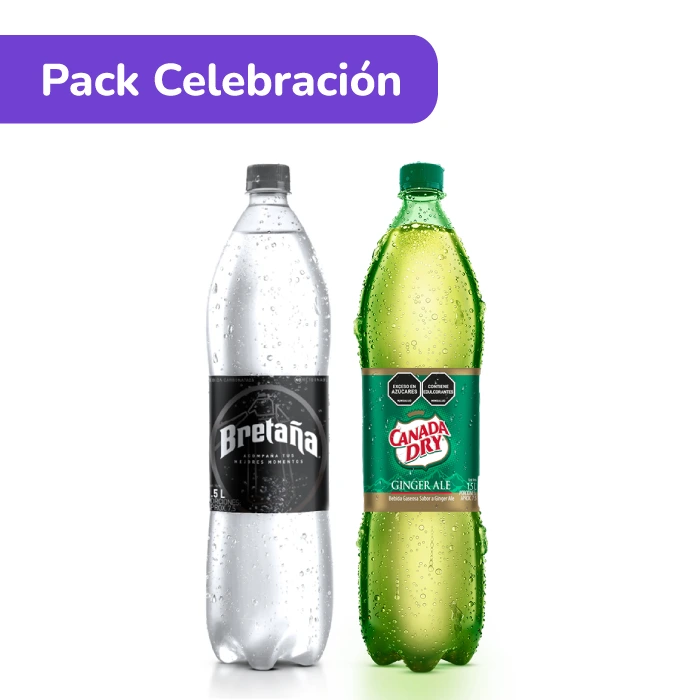 Pack Celebración: Canada Dry 1.5L + Bretaña 1.5L