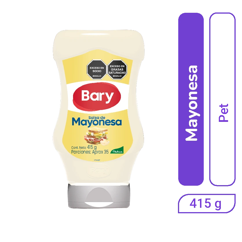 Salsa Mayonesa Bary Squeeze 415 gr x 1 und