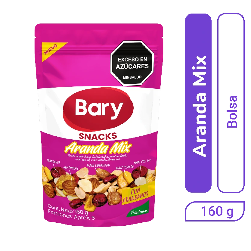 Snack Aranda Mix Bary Doypack 160 gr x 1 und