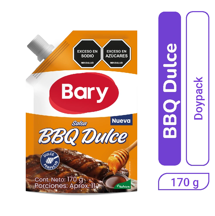 Salsa Bary BBQ Dulce 170 gr Doypack