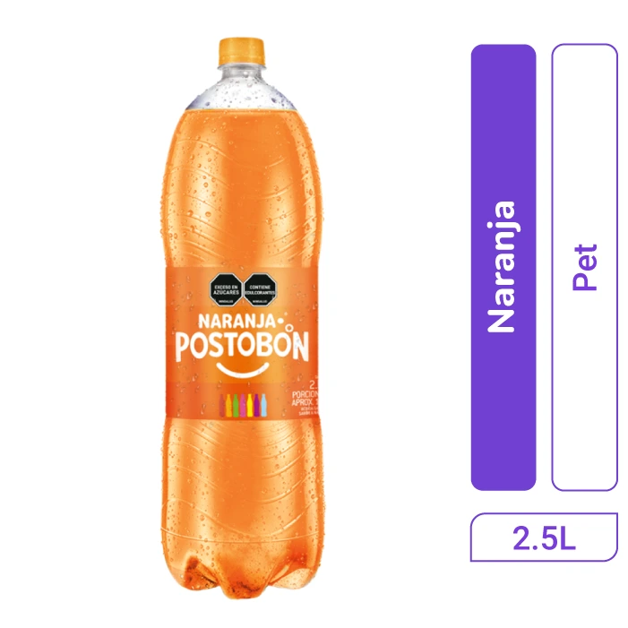 Gaseosa Naranja Postob&oacute;n Pet 2.5 L 1 und