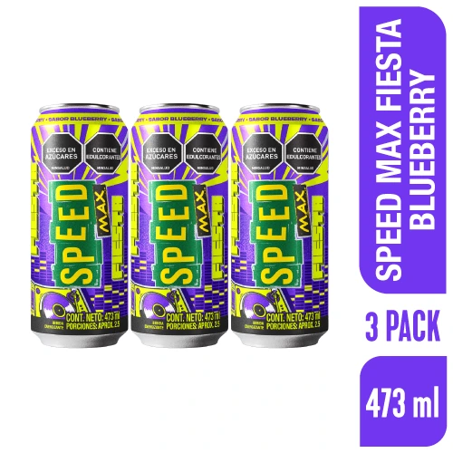 Energizante Speed Max Flow Fiesta 473 ml x 3 und