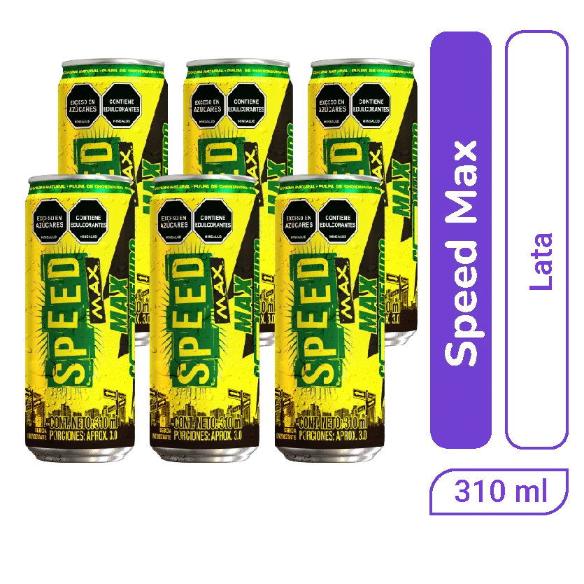 Energizante Speed Max lata 310 ml x 6 und