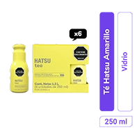 Té Hatsu Amarillo Sin Calorías Vidrio 250 ml x 6 und
