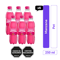 Gaseosa Manzana Postobón Pet 250 ml x 6und