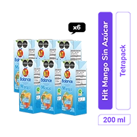 Hit Mango Sin Azúcar Tetrapack 200 ml x 6und