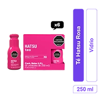Té Hatsu Rosa Vidrio 250 ml x 6 und