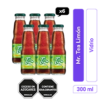 Té Mr. Tea Limón Vidrio 300 ml x 6 und