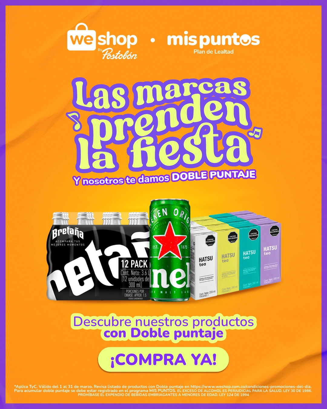 Aniversario Weshop Y Promociones Postobón