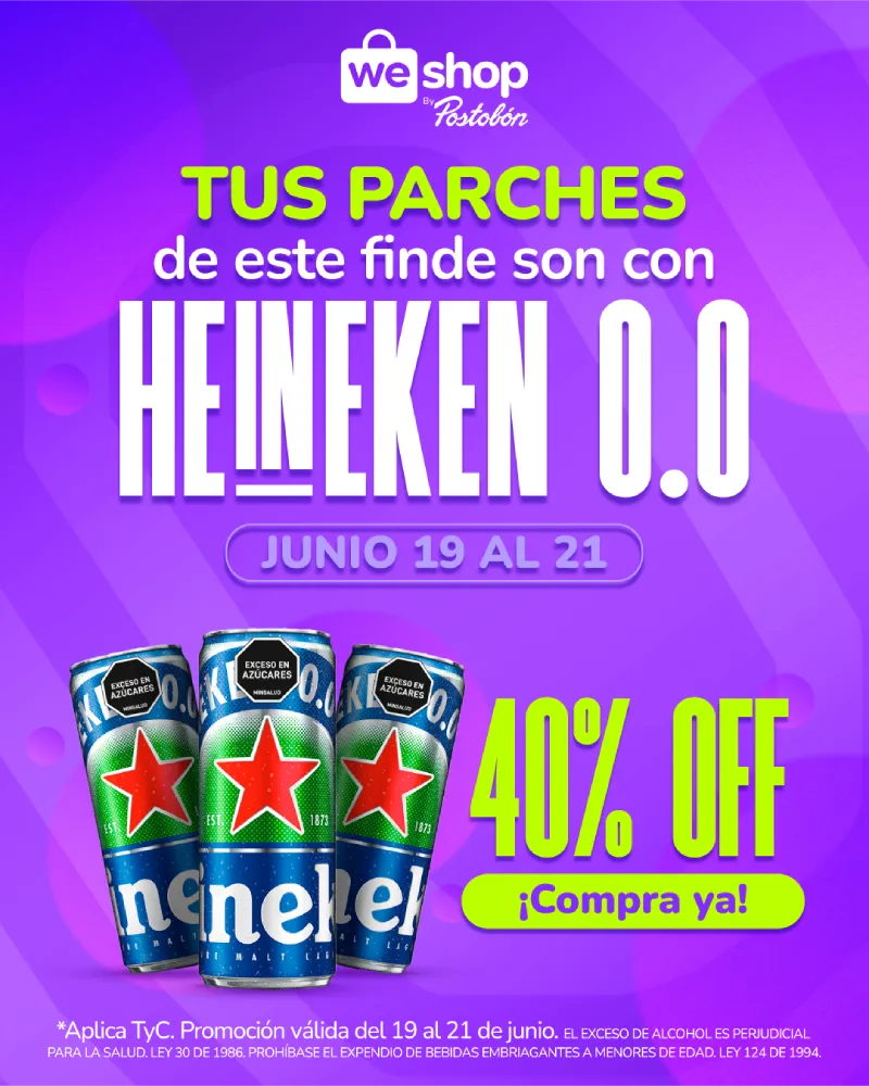 Heineken 0.0 Alcohol en Weshop